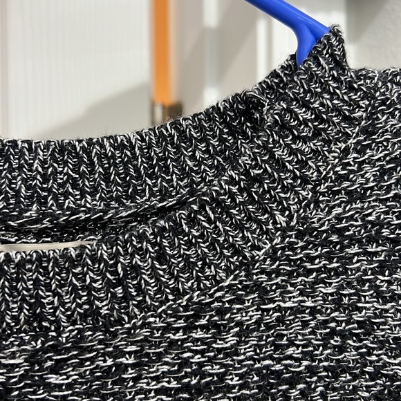 LOFT Marled Button Cuff Sweater - Picture 6 of 8